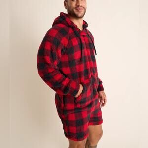 Chubbies The Lumberjack of All Trades Fleece one piece in red Size M